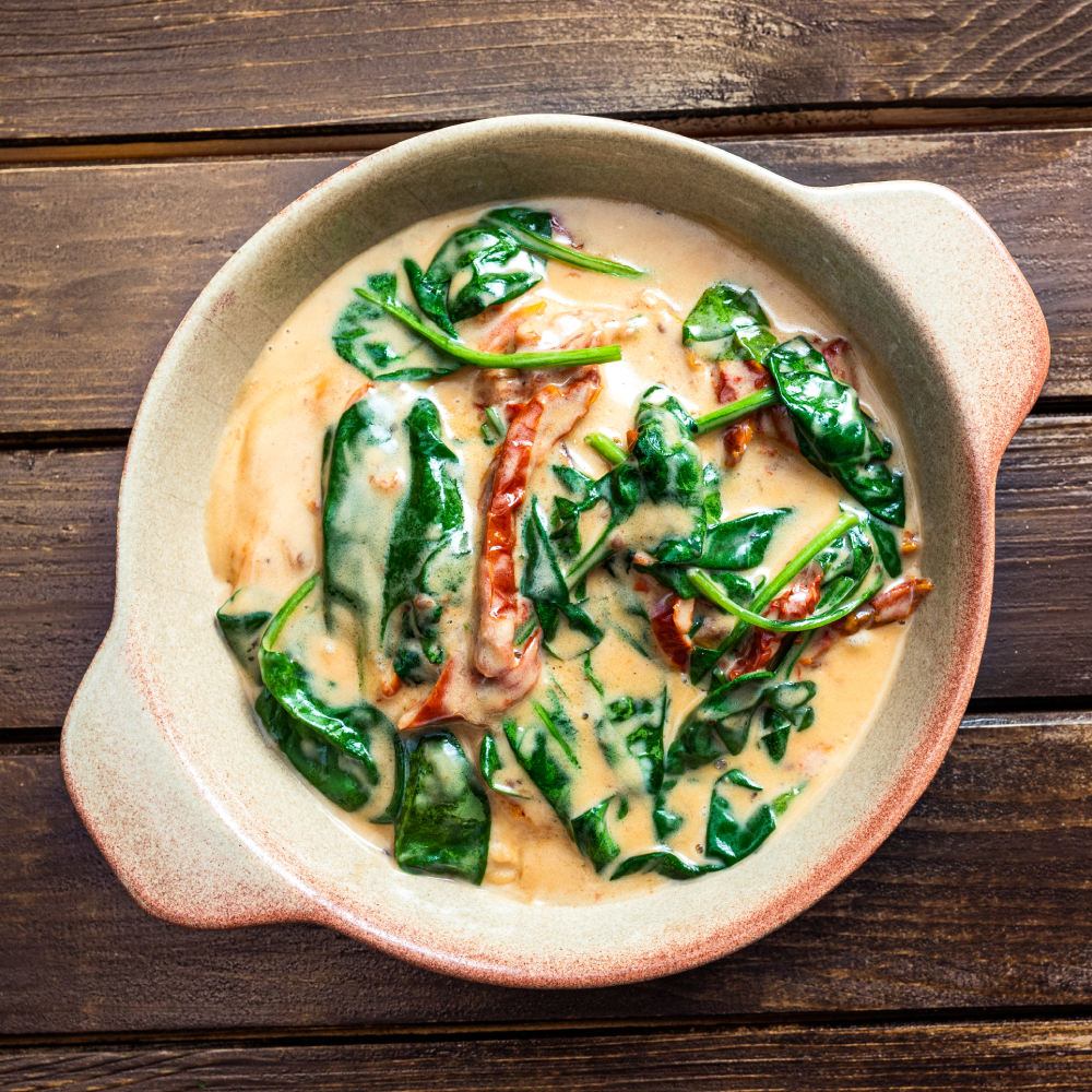 Polo con crema di Parmigiano