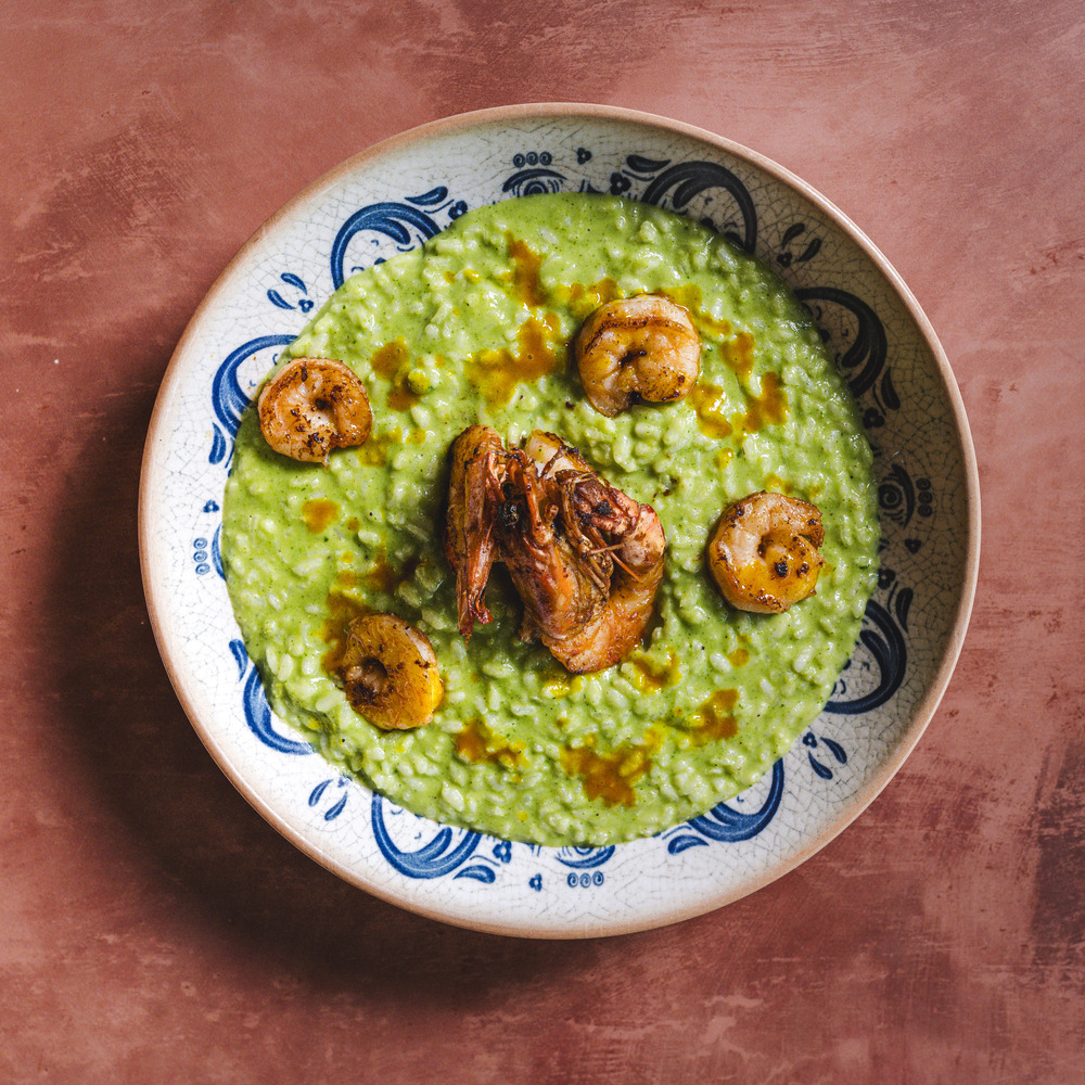 Risotto con gamberi