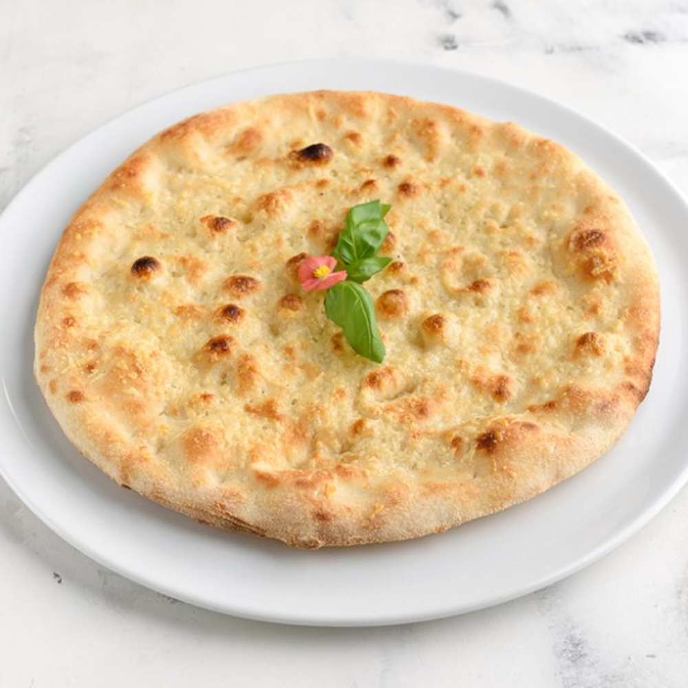 Focaccia simpla/usturoi/ parmezan