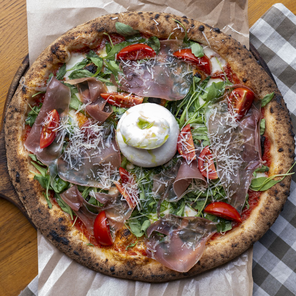 Pizza con Burrata